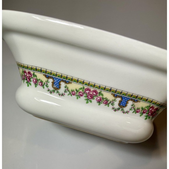 T & V Limoges France Lidded Porcelain Tureen La Cloche Roses Gold Granny Core - Picture 15 of 15